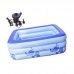 Bathtubs Freestanding Plastic Folding Adult Inflatable Thick Insulation Household Bathing Pool (Color : Blue  Size : 150cm) - B07H7JMTPS